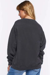 Womens Charcoal Casper Graphic Pullover Sweater