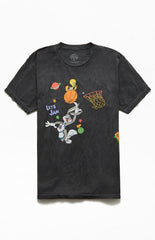 Men's Space Jam Hoops Vintage Dyed T-Shirt Tee - Rex Distributor, Inc. Wholesale Licensed Products and T-shirts, Sporting goods,