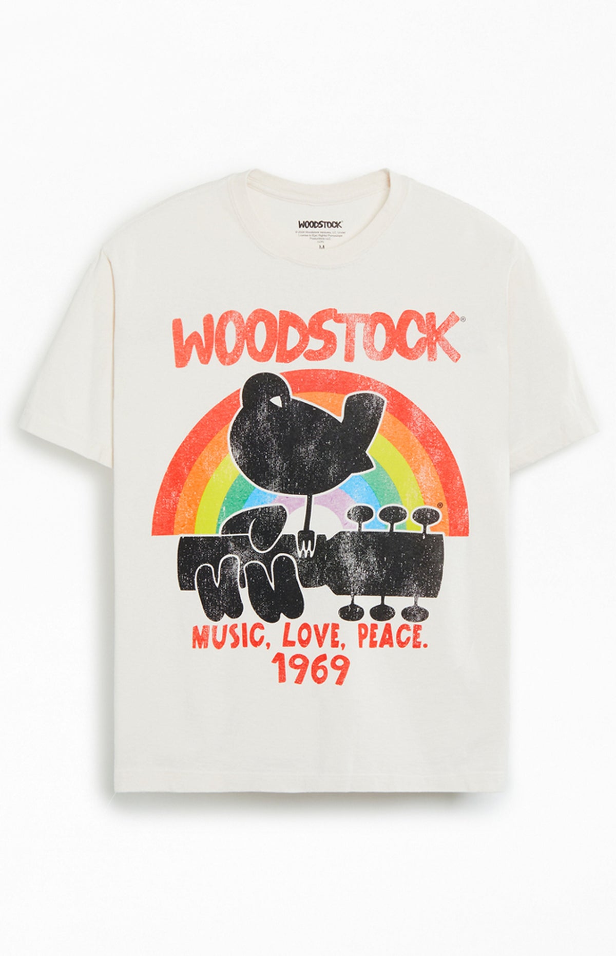 Men's Woodstock Vintage Graphic Tee T-Shirt