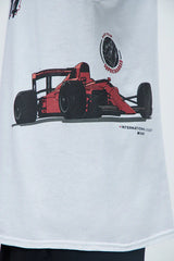 Men's Grand Prix Racing Car White Graphic Tee T-Shirt - Rex Distributor, Inc. Wholesale Licensed Products and T-shirts, Sporting goods,