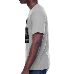 Men's White Rocky Stairs Graphic Crew Neck T-Shirt Tee - Rex Distributor, Inc. Wholesale Licensed Products and T-shirts, Sporting goods,