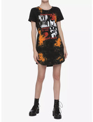 Halloween Michael Myers One Good Scare Tie-Dye T-Shirt Dress