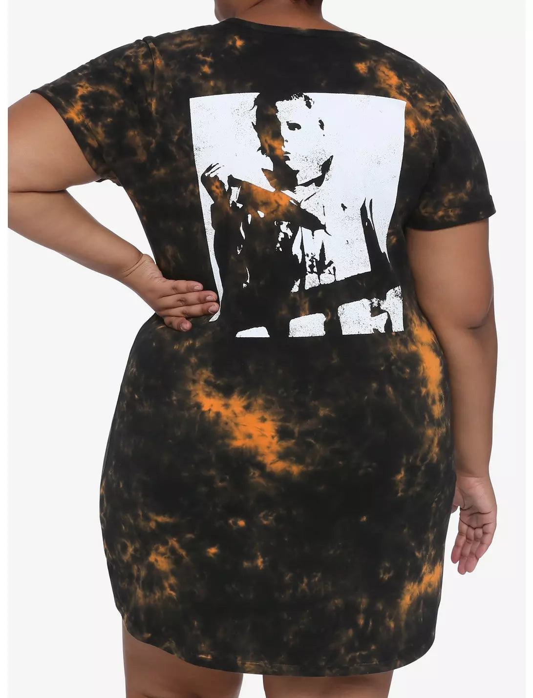 Halloween Michael Myers One Good Scare Tie-Dye T-Shirt Dress