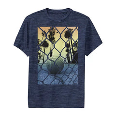 Boys 4-20 Blue Basketball Fence Graphic Tee T-Shirt