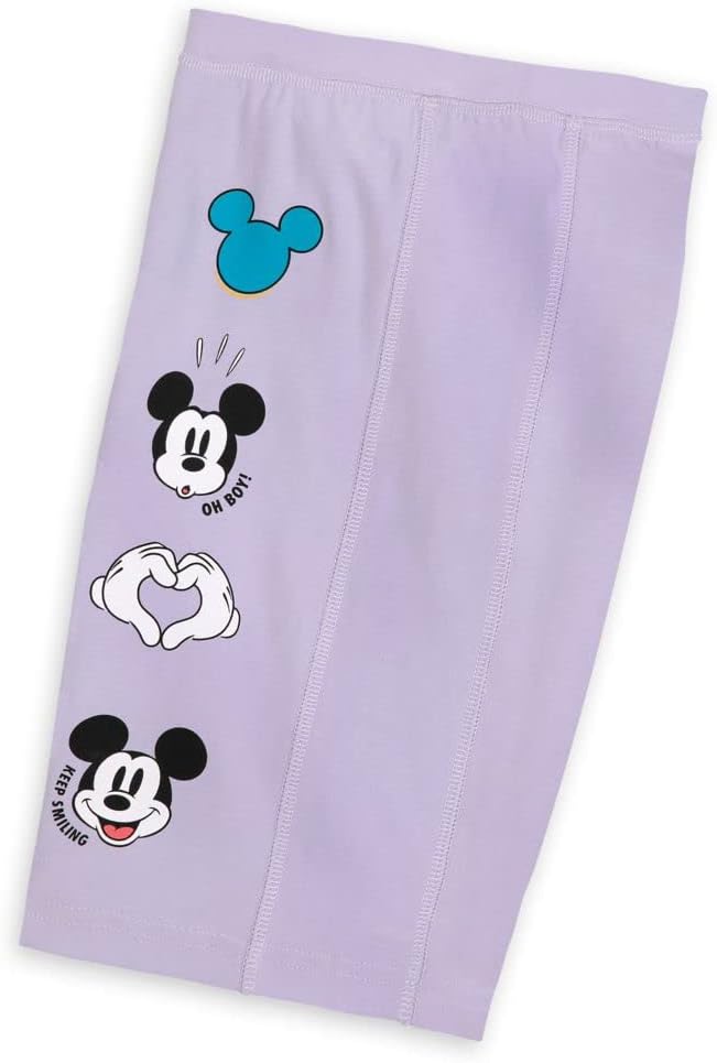 Purple Disney Mickey Mouse Bike Shorts for Women