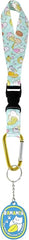 Bananya Wristlet Keychain | Bananya Cat Wrist Lanyard For Key, Wallet, Cell Phone, ID Badges