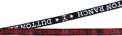 Yellowstone TV Show Dutton Ranch Reversible ID Lanyard Badge Holder with 2" Rubber Y Charm