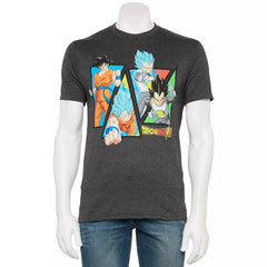 Men's Heather Dragon Ball Z Super Graphic Tee T-Shirt