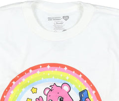 Hello Kitty and Friends x Care Bears Girls' T-Shirt Cheer Bear and Kitty Selfie Pose Kids Tee