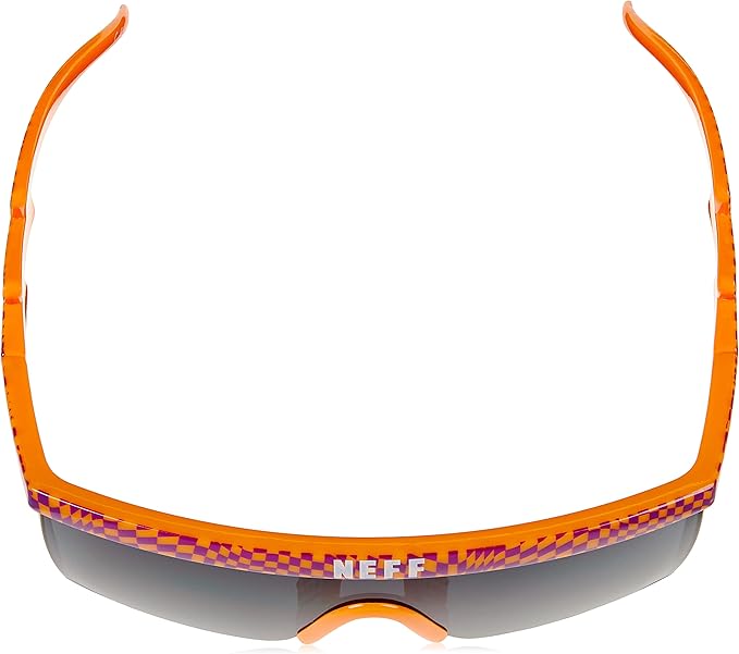 NEFF Men's Brodie Wrap Around Sport Sunglasses Orange Dazed, One Size