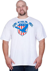 Men's USA Flag Eagle Home of The Brave T-Shirt Tee