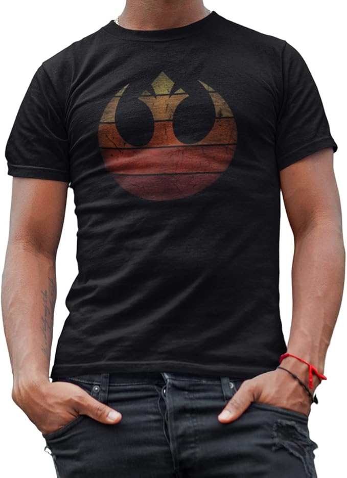 Men's Star Wars Rebel Alliance Rebellion Gradient Graphic Tee T-Shirt