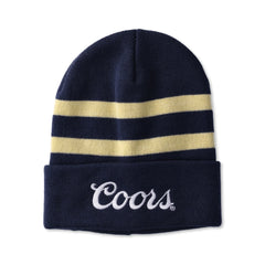 Men's Coors Beer Long Sleeve Graphic T-Shirt and Beanie Hat Gift Set