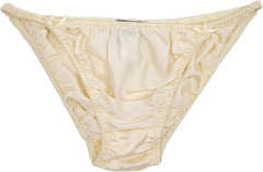 Women's Classic Silk String Bikini Ivory