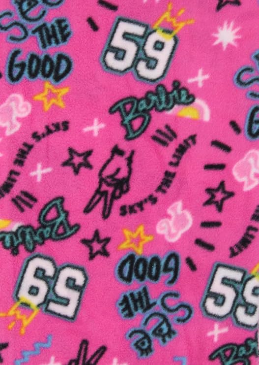Barbie Girls No Such Thing As Too Extra Fleece 2 Piece Pajama Set
