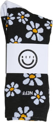 NEFF Men's Flower Child Socks Black