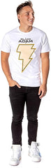DC Comics Black Adam Mens' Yellow Lightning Bolt Marvel Nemesis T-Shirt