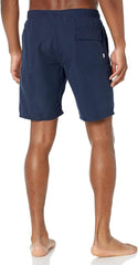 NEFF Men's Standard 9" Quick Dry Swim Trunks with Lining Navy Blue