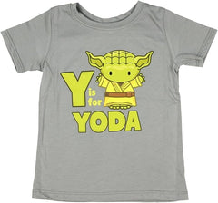 Boys Toddler Star Wars Y Is For Yoda Graphic T-Shirt Tee