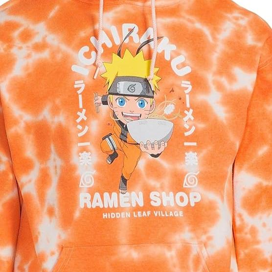 Youth Naruto Shippuden Anime Ichiraku Ramen Shop Tie-Dye Hoodie