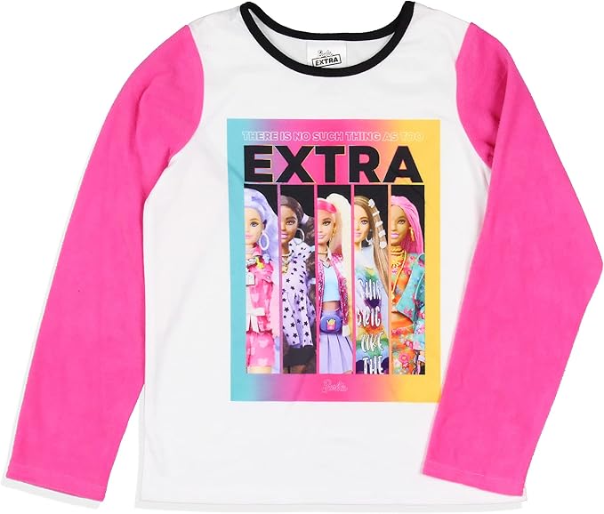 Barbie Girls No Such Thing As Too Extra Fleece 2 Piece Pajama Set