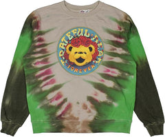 Grateful Dead Women's Forever Grateful Tie-Dye Crewneck Pullover Adult Sweatshirt