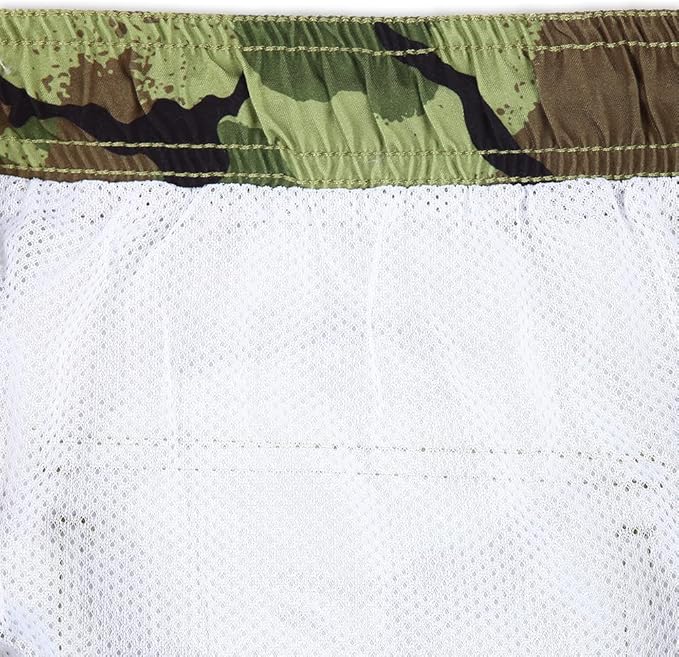 NEFF Men's Standard 9" Quick Dry Swim Trunks with Lining Camo