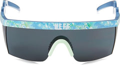 NEFF Men's Brodie Wrap Around Sport Sunglasses Blue Tie Dye, One Size