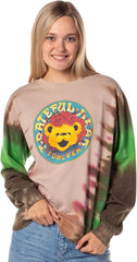 Grateful Dead Women's Forever Grateful Tie-Dye Crewneck Pullover Adult Sweatshirt