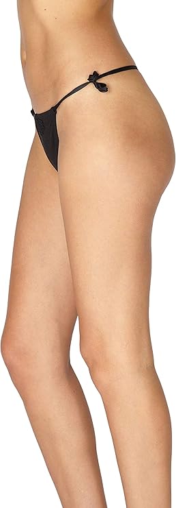 Women's Thong Silk Knit Medallion Underwear