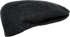 Men's Charcoal Wool Blend Driving Newsboy Cap Hat