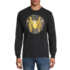 Men's Marvel Spider-Man  Logo Long Sleeve Graphic Tee T-Shirt