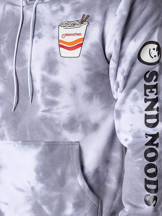Maruchan Ramen Noodles Men's Send Noodles Adult Tie Dye Pullover Hoodie