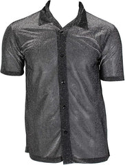 Mens Romance Sheer Camp Pajama Shirt