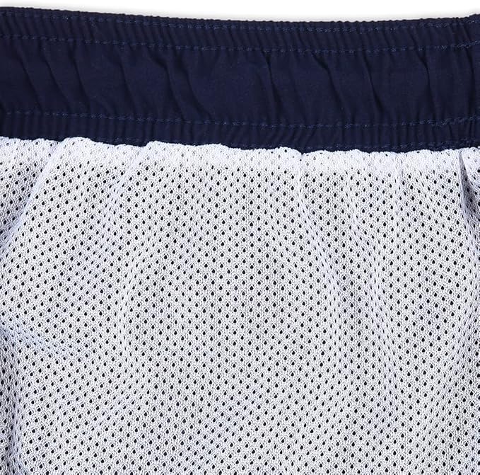 NEFF Men's Standard 9" Quick Dry Swim Trunks with Lining Navy Blue