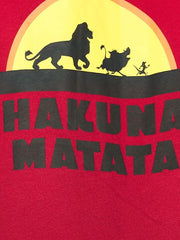 Men's Disney Lion King Hakuna Matata Red Lounge Pajama Pants