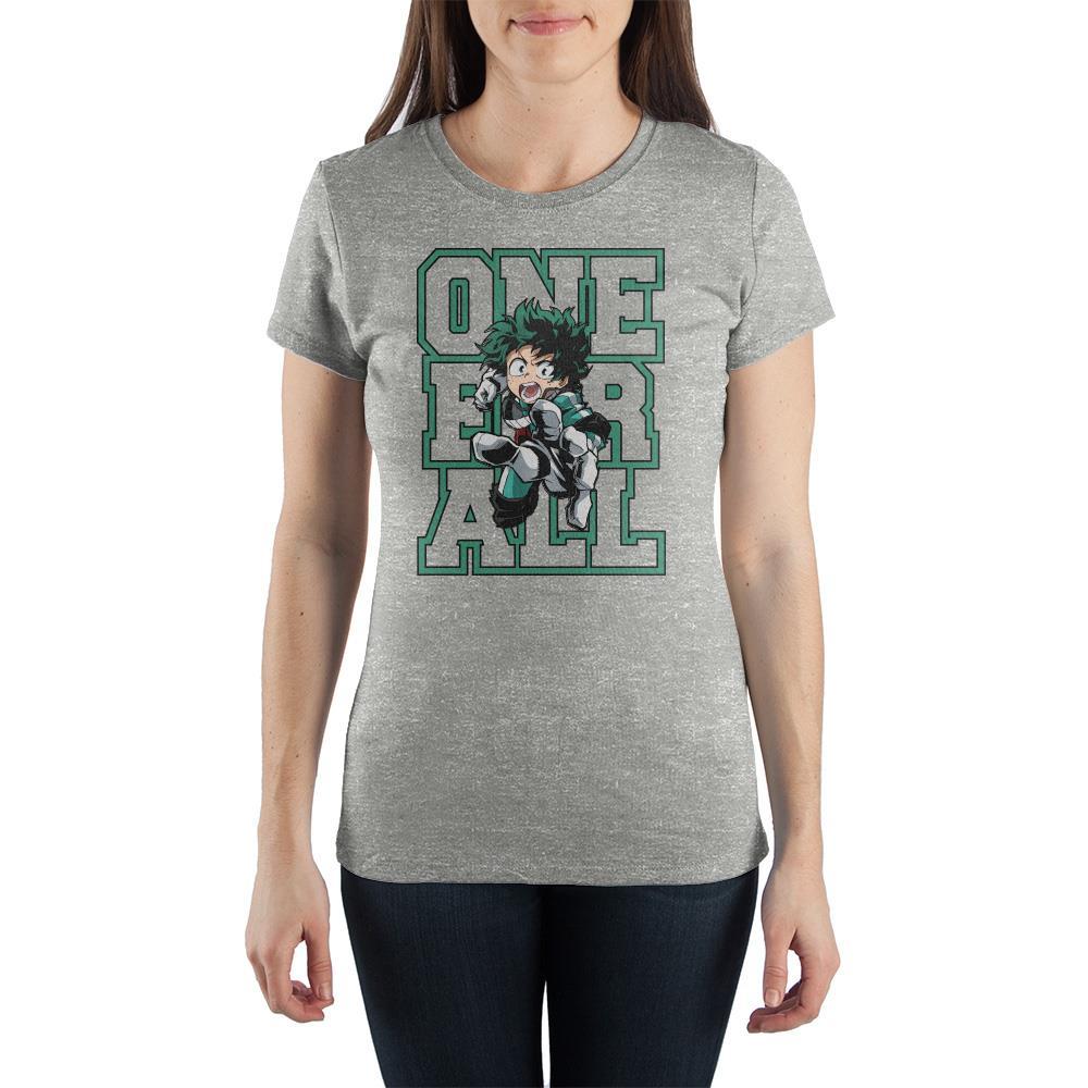 Women Junior's Anime My Hero Academia One For All Tee T-Shirt