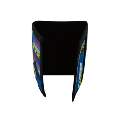 NEFF Blue Tribal Trifold Wallet Black Hook & Loop