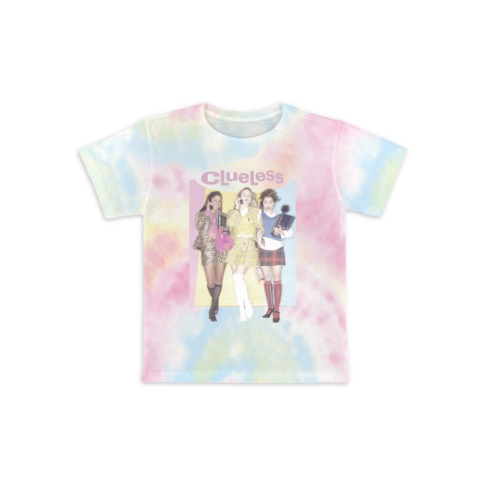 Girl's Tie Dye Clueless Graphic Tee T-Shirt