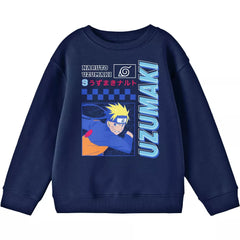 Boy's Naruto Shippuden Naruto Uzumaki Art Navy Long Sleeve Shirt - Rex Distributor, Inc. Wholesale Licensed Products and T-shirts, Sporting goods,