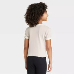 Girls' Marvel Spider-Man: Miles Morales x Nikkolas Smith Cropped Top Beige