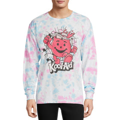 Men's Tie-Dye Kool-Aid Graphic Long Sleeve T-Shirt