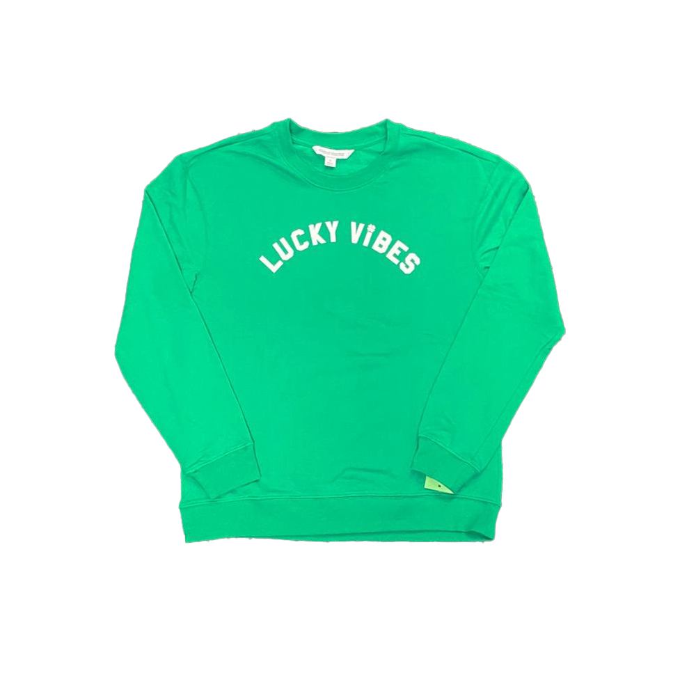 Women's Green Lucky Vibes Sweater Pullover