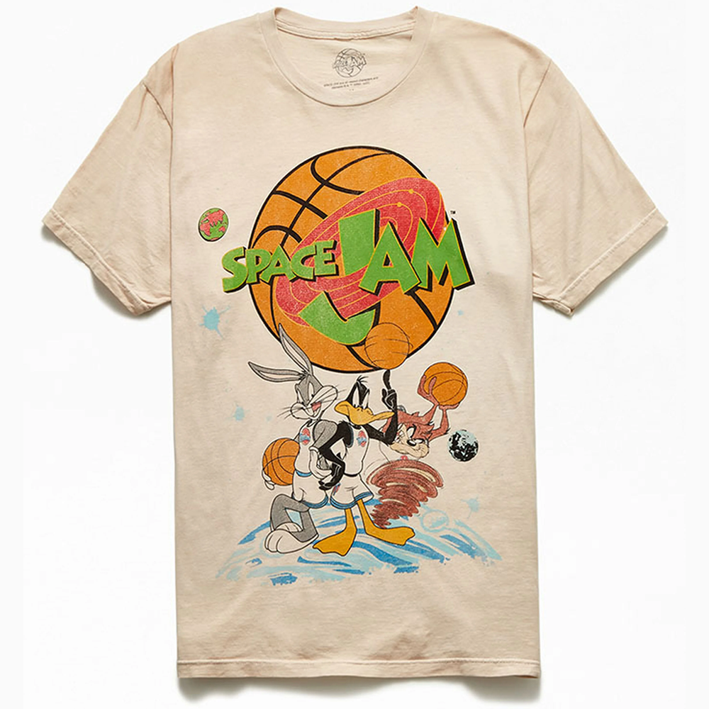 Men's Space Jam Vintage Dyed T-Shirt Tee