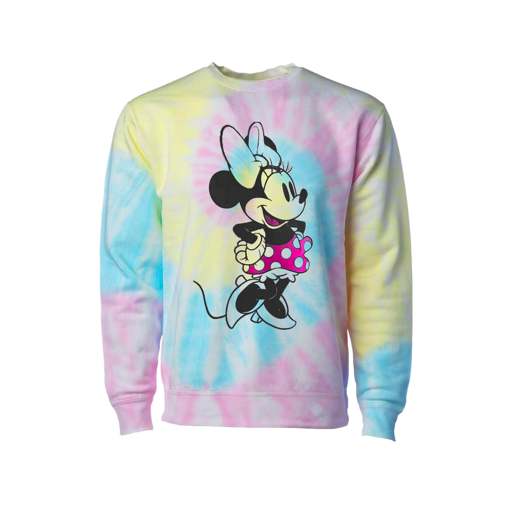 Adult Disney Tie Dye Minnie Mouse Sweatshirt