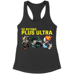 Women Junior's Charcoal My Hero Academia Go Beyond Tank Top