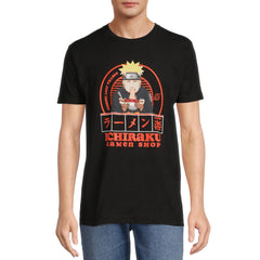 Men's Naruto Ichiraku Ramen Shop Graphic Tee T-Shirt