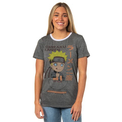 Women's Naruto Shippuden Ramen Is The Best Pleasure Ringer Burnout Graphic Print T-Shirt