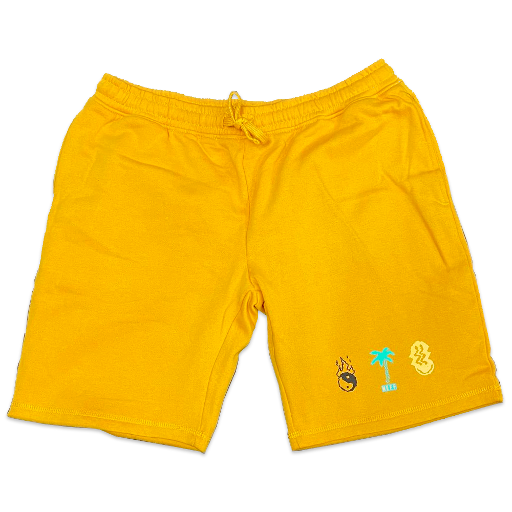 Men's Neff Fleece 8 Bit Graphic Sweatshorts Gold - Rex Distributor, Inc. Wholesale Licensed Products and T-shirts, Sporting goods,