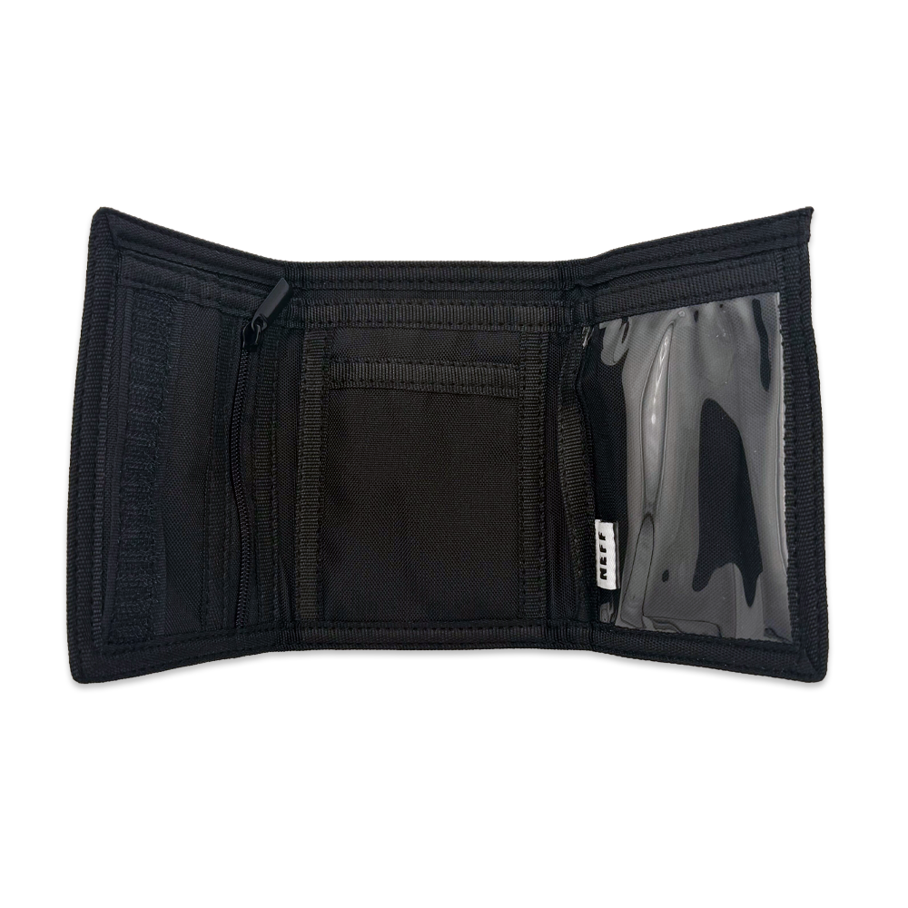 NEFF Teal Icon Trifold Wallet Black Hook & Loop